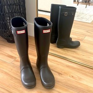 Hunter Women's Tall Rain / Snow Boots - Size 7